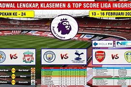 Jadwal Liga Inggris Malam Ini